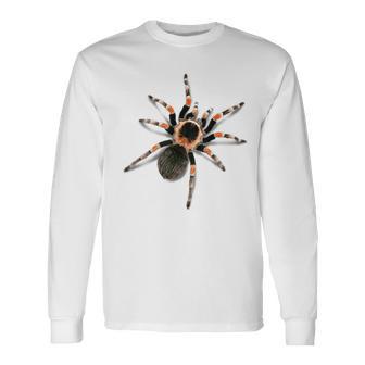 Realistic Red Knee Tarantula Long Sleeve T-Shirt - Monsterry DE