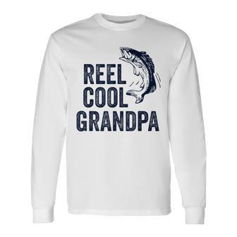 Reel Cool Grandpa Fathers Day For Fisherman Long Sleeve T-Shirt | Mazezy