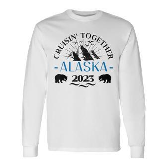 Retro Alaska Cruise 2023 Cruise 2023 Matching Long Sleeve T-Shirt - Seseable
