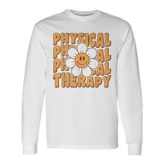 Retro Physical Therapy Physical Therapist Pt Month Long Sleeve - Seseable