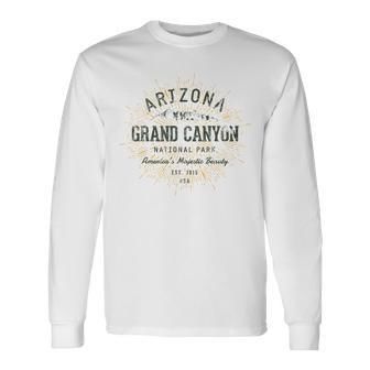 Retro Style Vintage Grand Canyon National Park Long Sleeve T-Shirt | Mazezy