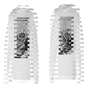 Rib Cage Prisoner Creepy Vintage Skeleton Halloween Skull Halloween Long Sleeve T-Shirt T-Shirt | Mazezy