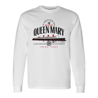Rms Queen Mary The North Atlantic Ocean From 1936 To 1967 Long Sleeve - Monsterry AU