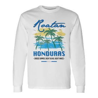 Roatan Honduras Travel Souvenirs Fish Long Sleeve T-Shirt | Mazezy UK