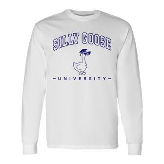 Silly Goose University Vintage Silly Goose On The Loose Long Sleeve T-Shirt T-Shirt | Mazezy