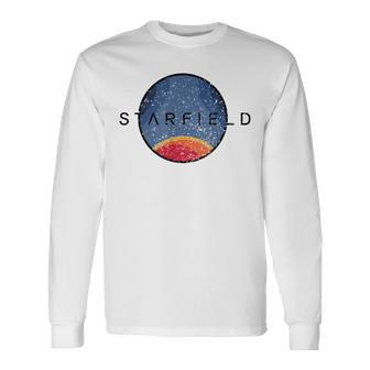 Starfield Star Field Space Galaxy Universe Vintage Retro Long Sleeve T-Shirt - Monsterry AU