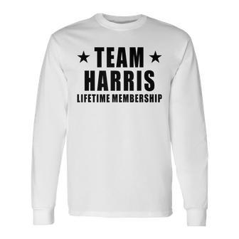 Team Harris Lifetime Membership Last Name Long Sleeve T-Shirt T-Shirt | Mazezy