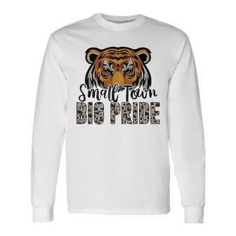 Tigers School Sports Fan Team Spirit Football Leopard Long Sleeve T-Shirt | Mazezy