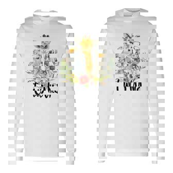 Two Wild 2Nd Birthday Boy Second Birthday Safari Wild Child Long Sleeve T-Shirt | Mazezy