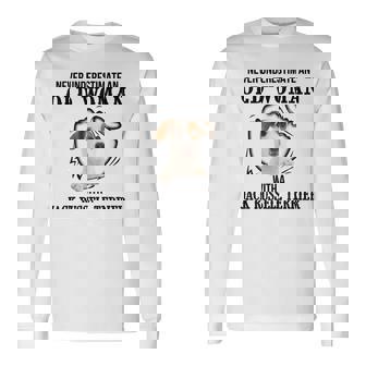 Never Underestimate An Old Woman With A Jack Russell Terrier Old Woman Long Sleeve T-Shirt T-Shirt | Mazezy