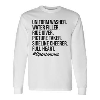 Uniform Washer Water Filler Long Sleeve T-Shirt - Seseable