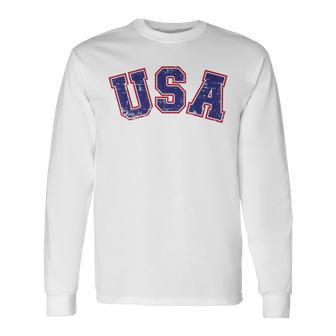 Usa Team For Patriotic Independence Day On 4Th Of July Long Sleeve T-Shirt T-Shirt | Mazezy DE