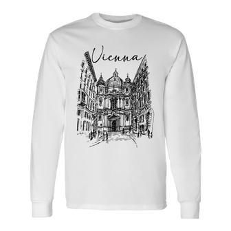 Vienna Traveling Lover Vienna Travel Austria Travel Vacation Long Sleeve T-Shirt - Seseable