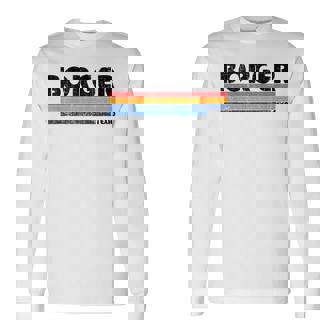 Vintage 70S 80S Style Borger Tx Long Sleeve T-Shirt | Mazezy