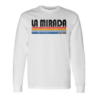 Vintage 70S 80S Style La Mirada California Long Sleeve T-Shirt | Mazezy
