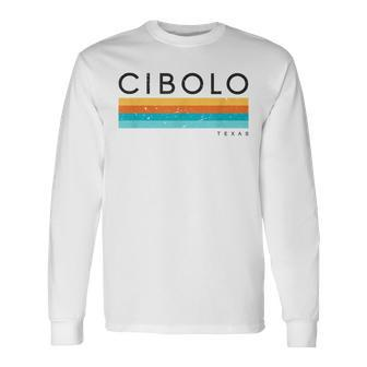 Vintage Cibolo Tx Texas Usa Retro Long Sleeve T-Shirt | Mazezy