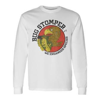 Vintage Colonial Marines Bug Stomper We Endanger Species Long Sleeve T-Shirt | Mazezy