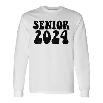 Vintage Senior 2024 Class Of 2024 Highschool Graduation Long Sleeve T-Shirt T-Shirt | Mazezy