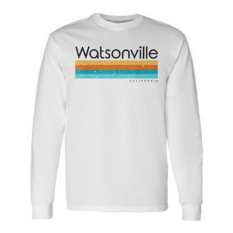 Vintage Watsonville California Ca Retro Long Sleeve T-Shirt | Mazezy