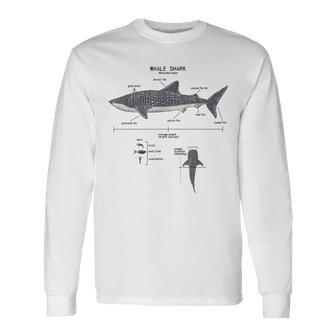 Whale Shark Anatomy Marine Biologist Long Sleeve - Seseable