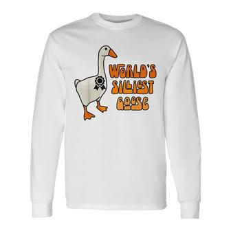 Worlds Silliest Goose Long Sleeve T-Shirt | Mazezy