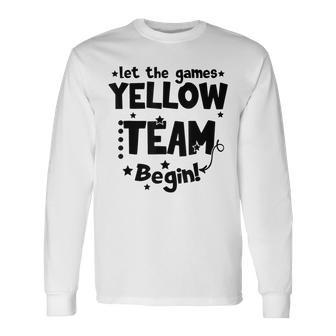 Yellow Team Let The Games Begin Field Trip Day Long Sleeve T-Shirt T-Shirt | Mazezy AU
