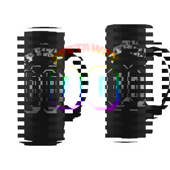 0 Feet Away Funny Gay Pride Rainbow Bear Gift Coffee Mug | Mazezy