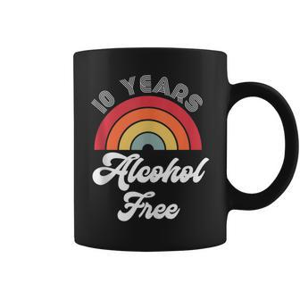 10 Years Sober Alcohol Free Sobriety Anniversary For Women Coffee Mug | Mazezy