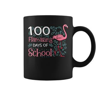 100 Flamazing Days Of School Flamingo Pre-K Teacher Student Coffee Mug | Mazezy