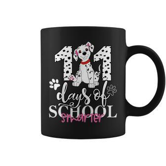 101 Days Of School Dalmatian Dog 100 Days Smarter Teacher Gifts For Teacher Funny Gifts Coffee Mug | Mazezy