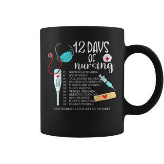 12 Days Of Nursing Nurse Christmas Cute Xmas Coffee Mug - Thegiftio
