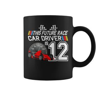 12 Year Old Race Car Birthday Party 12Th Racing Track Gift Racing Funny Gifts Coffee Mug | Mazezy