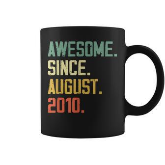 13 Years Old Awesome Since August 2010 13Th Birthday Gift August Funny Gifts Coffee Mug | Mazezy