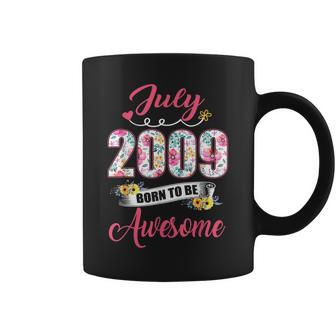 13Th Birthday Floral Gift For Womens Born In July 2009 Coffee Mug | Mazezy