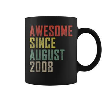 15Th Birthday Awesome Since August 2008 Coffee Mug | Mazezy
