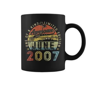16 Year Old Awesome Since June 2007 16Th Birthday Coffee Mug | Mazezy DE