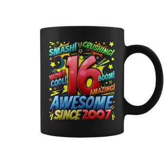 16Th Birthday Comic Style Awesome Since 2007 16 Year Old Boy Coffee Mug | Mazezy