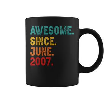 16Th Birthday Gift 16 Year Old Awesome Since June 2007 Men Coffee Mug | Mazezy