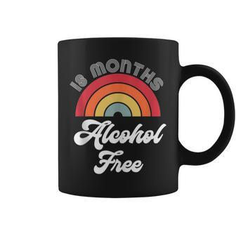 18 Months Sober Alcohol Free Sobriety Anniversary For Women Coffee Mug | Mazezy