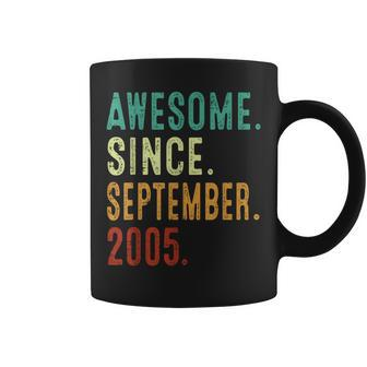 18 Year Old Awesome Since September 2005 18Th Birthday Coffee Mug - Seseable