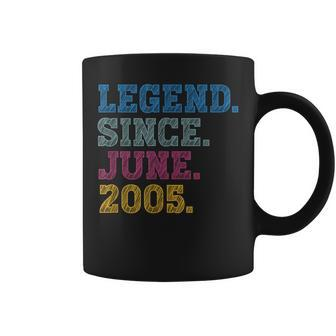 18-Year-Old Legend Since June 2005 18Th Birthday Coffee Mug | Mazezy