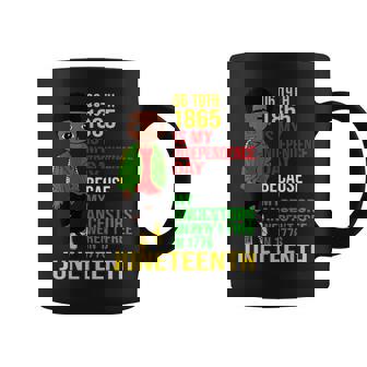 1865 Junenth Is My Independence Day Black Melanin Boys Coffee Mug | Mazezy