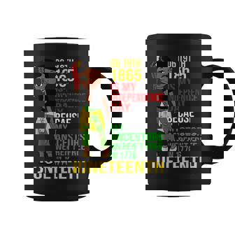 1865 Junenth Is My Independence Day Black Melanin Girls Coffee Mug | Mazezy