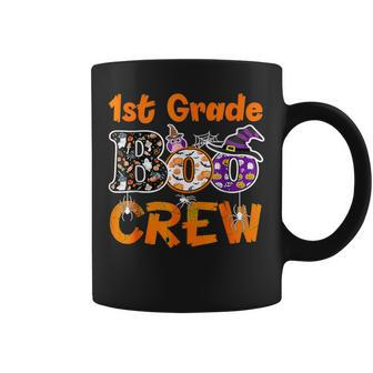 1St Grade Boo Crew Halloween Costume Teacher Student Coffee Mug - Seseable