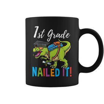 1St Grade Nailed It Dinosaur Graduation Coffee Mug | Mazezy