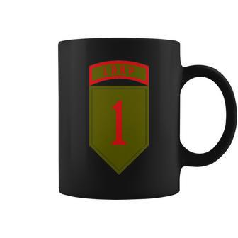 1St Infantry Division Vietnam Veteran Lrrp Tab Coffee Mug | Mazezy
