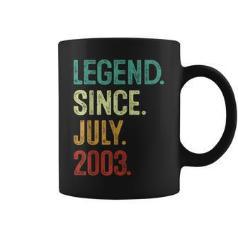 20 Years Old Legend Since July 2003 20Th Birthday Coffee Mug | Mazezy