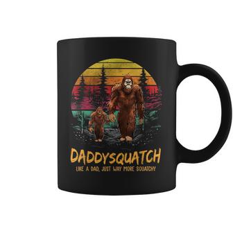 Daddysquatch Like A Dad Just Way More Squatchy Retro Funny Gift For Mens Coffee Mug