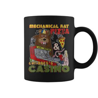 Mechanical Rat Pizza & Child Casino Vintage Coffee Mug