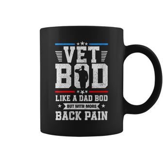 Womens Veteran Dad Vet Bod Like Dad Bod But More Back Pain Men  Coffee Mug